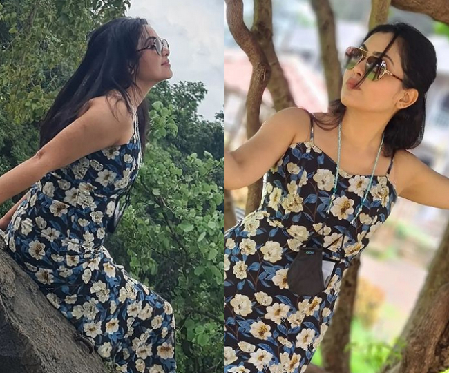 Bhabiji Ghar Par Hain की अंगूरी भाभी ने फ्लोरल थाई स्लिट ड्रेस में दिखाया सीज़लिंग अंदाज, फोटोज वायरल